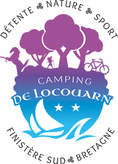 Logo du camping de Locouarn à Clohars-Carnoët, Sud Finistère : détente, nature et sport